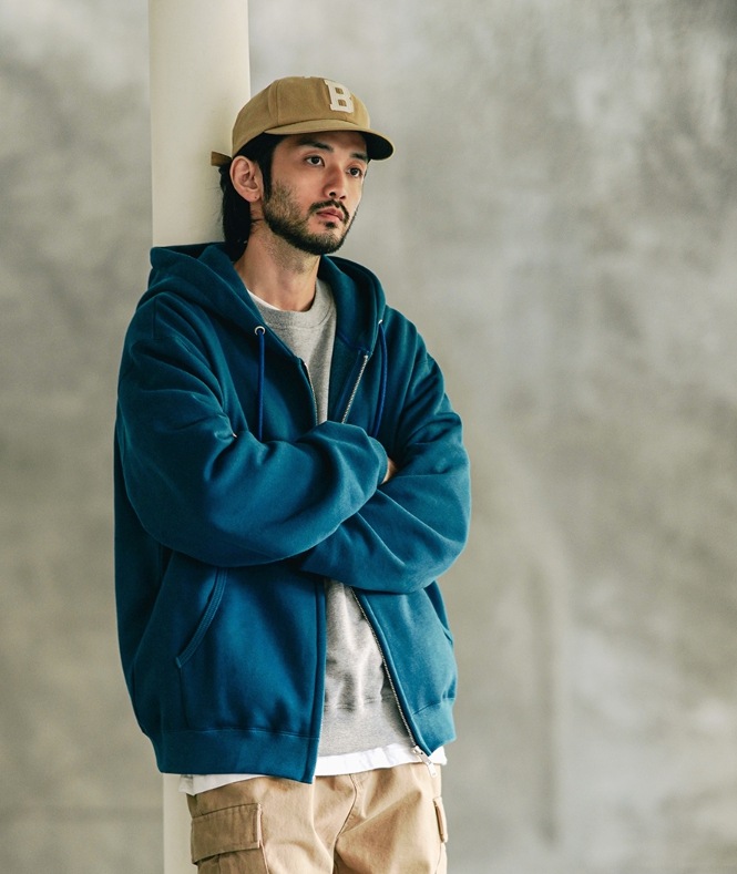 DYCLEZ] Ready two way brushed hood zip-up パーカー