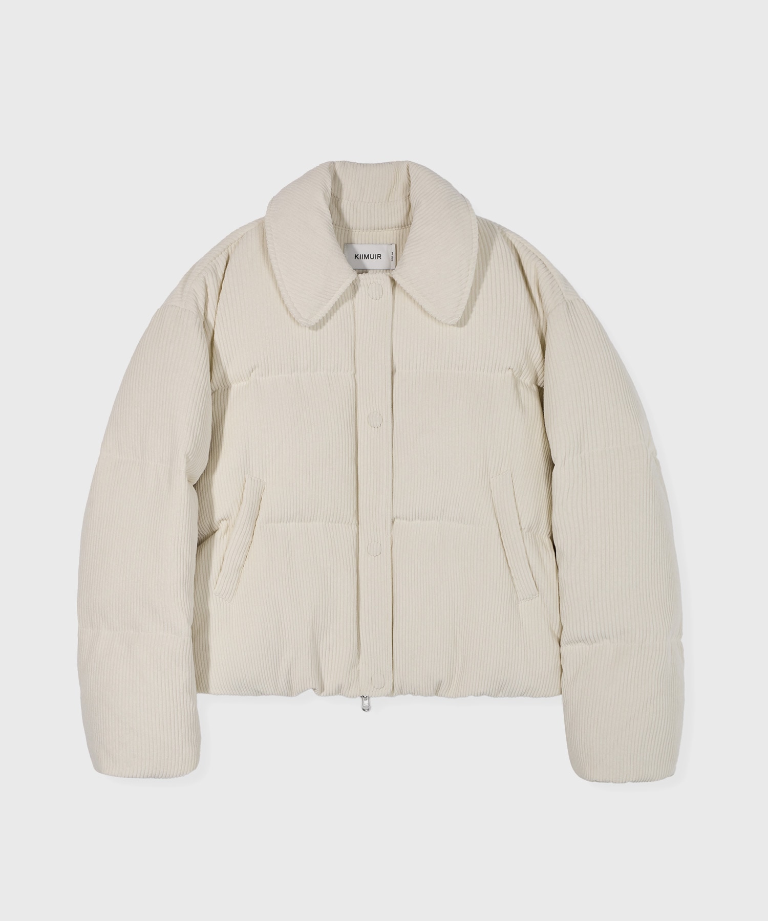 【KIIMUIR】 (WOMAN) RDS CORDUROY COLLAR BUTTON SHORT DOWN : 3COLORS