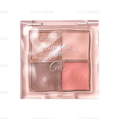 Qoo10] CZEL 【新色発売】アイシャドウ 4色 低飽和 : ポイントメイク