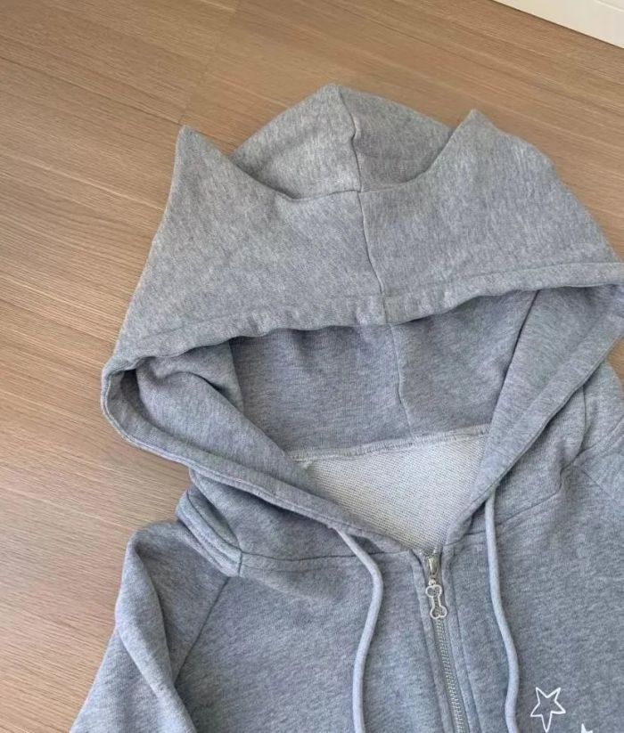 猫耳 パーカー レディース ジップパーカー プリント 長袖 プルオーバー 地雷系 量産型 ゆったり フード付き 系 学院風 可愛い コート 森ガール おしゃれ 韓国ファッション プルオーバー おし pattayablatt.com