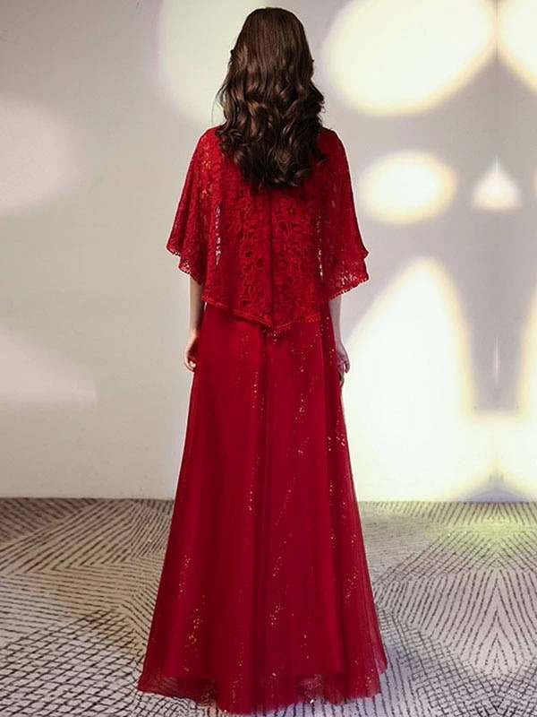 上品 ロングドレス 演奏会 袖付き パーティードレス キラキラ 大きいサイズ キャバロングドレス イブニングドレス 母親 結婚式 お呼ばれ レディース ワンピース 花嫁 二次会 フォーマル 大人 ピア