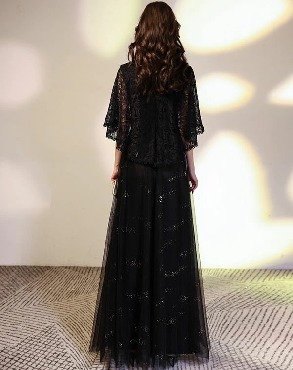 上品 ロングドレス 演奏会 袖付き パーティードレス キラキラ 大きいサイズ キャバロングドレス イブニングドレス 母親 結婚式 お呼ばれ レディース ワンピース 花嫁 二次会 フォーマル 大人 ピア