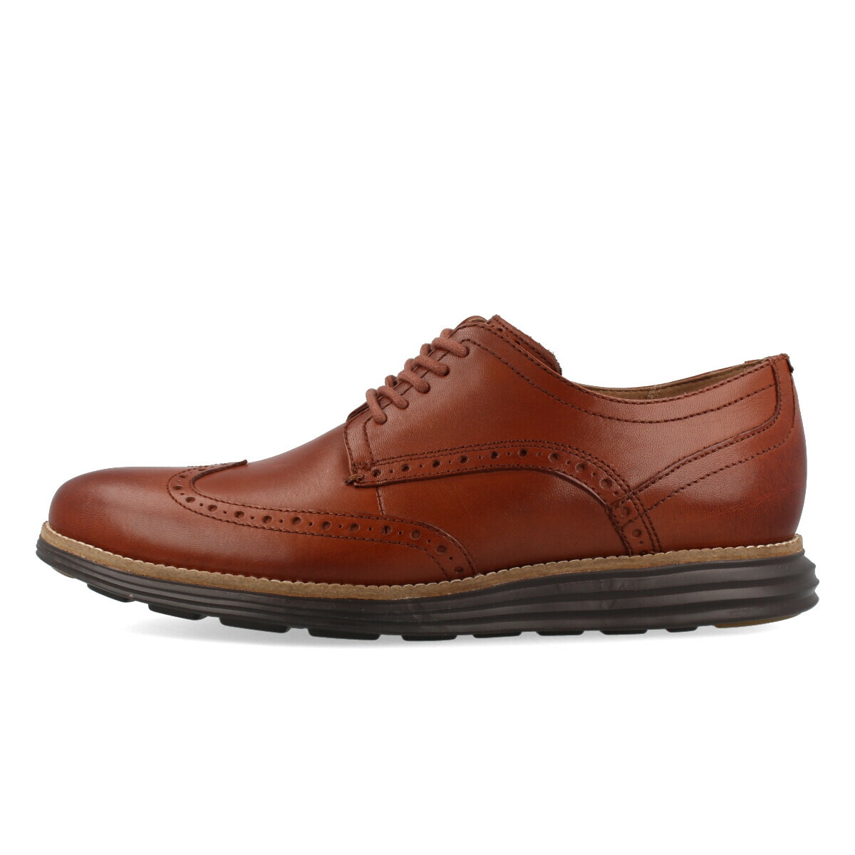 COLE HAAN ORIGINALGRAND WINGTIP OXFORD WOODBURY LEATHER/JAVA