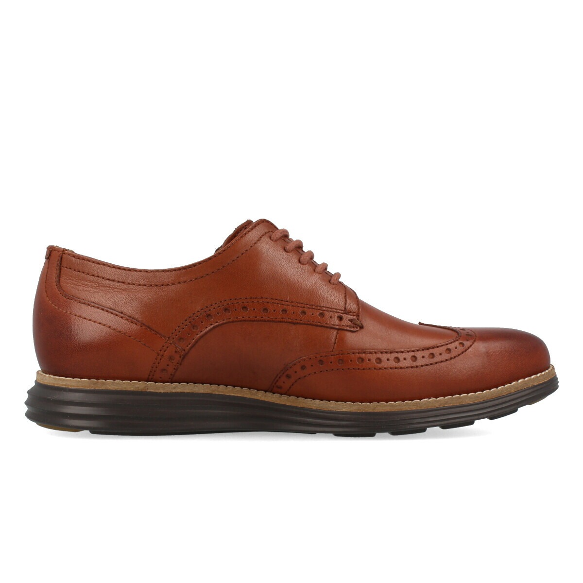 COLE HAAN ORIGINALGRAND WINGTIP OXFORD WOODBURY LEATHER/JAVA