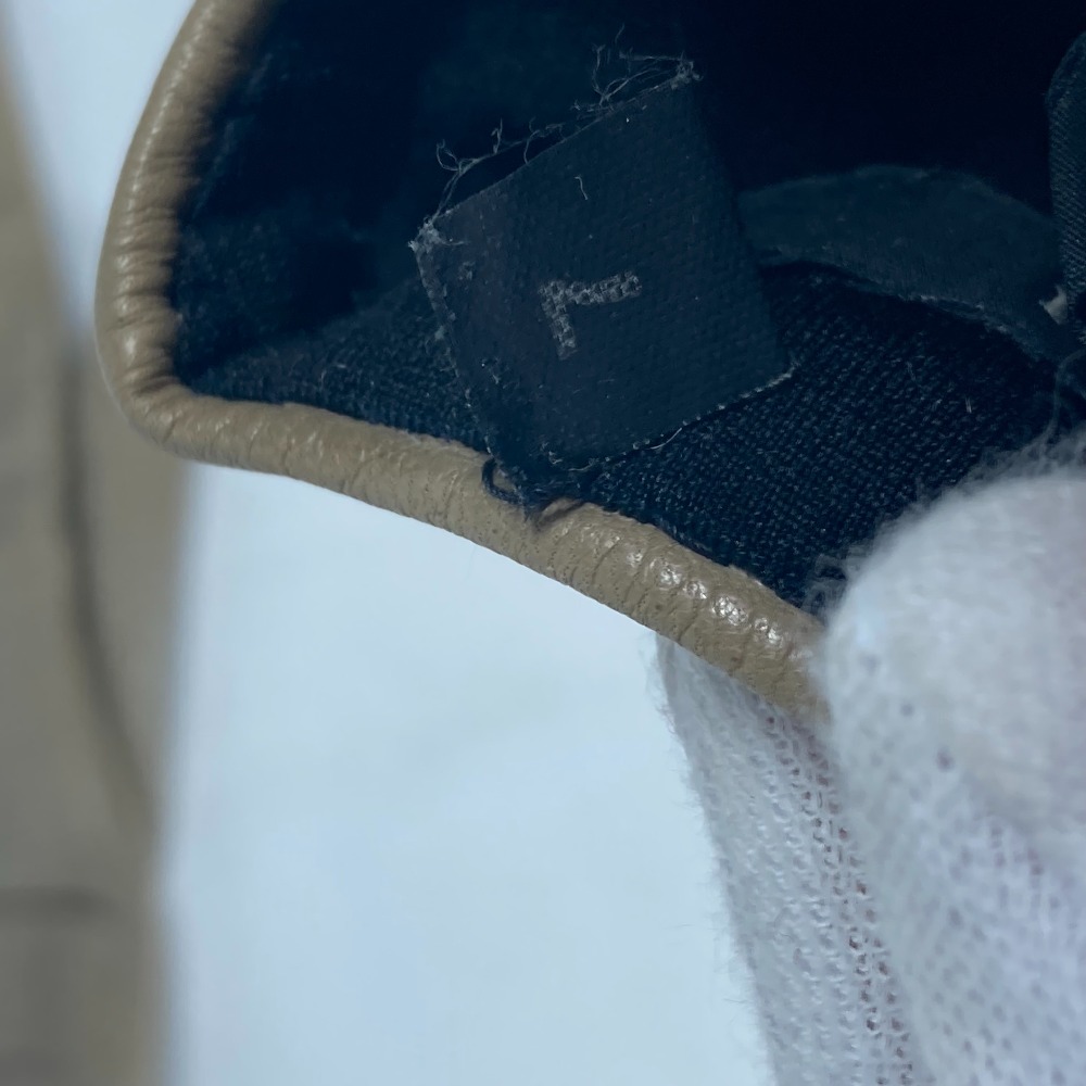 手袋 リボン ウッド バンブー グローブ レザー ベージュ