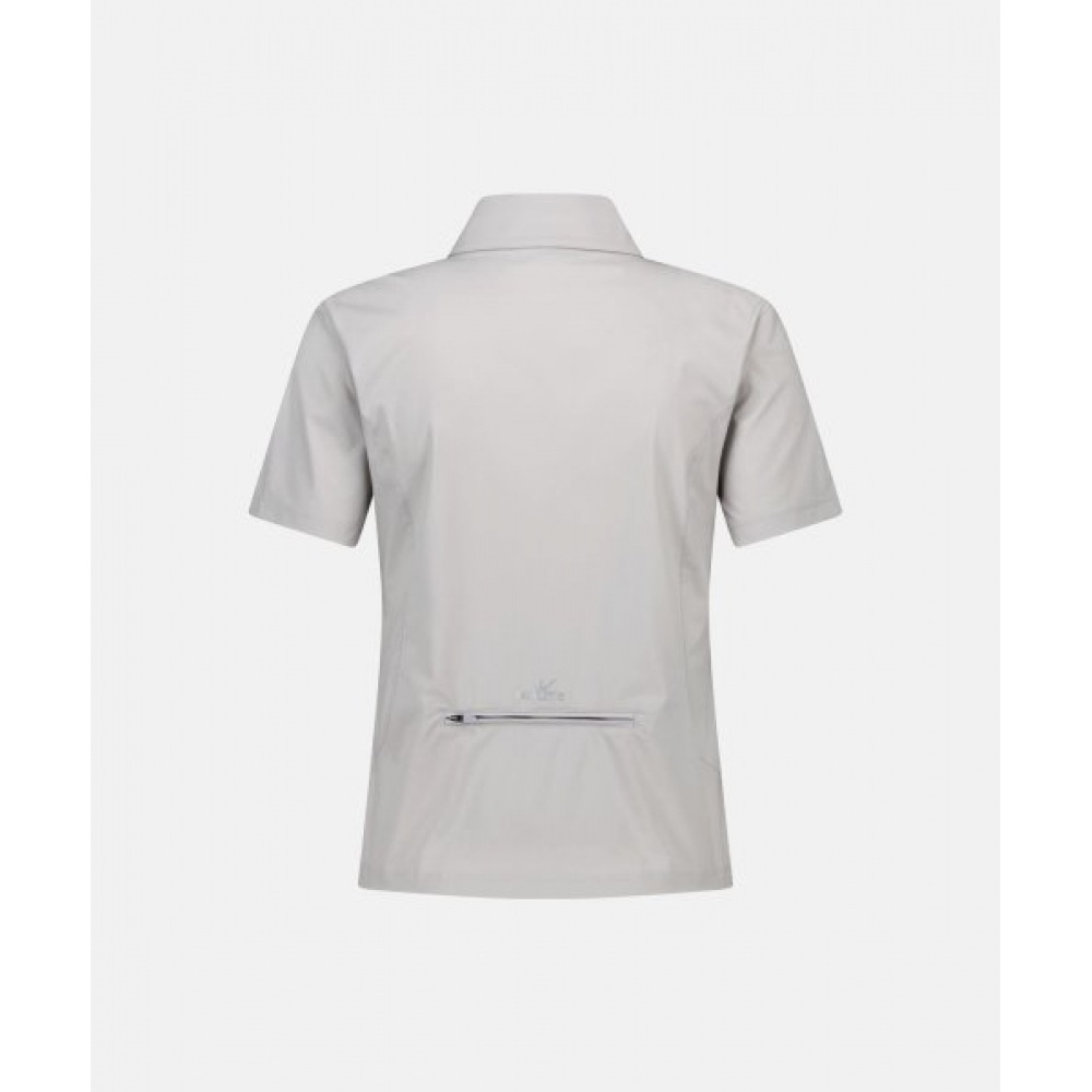 SUNLOVE W 東レ エアロジップシャツライトグレー