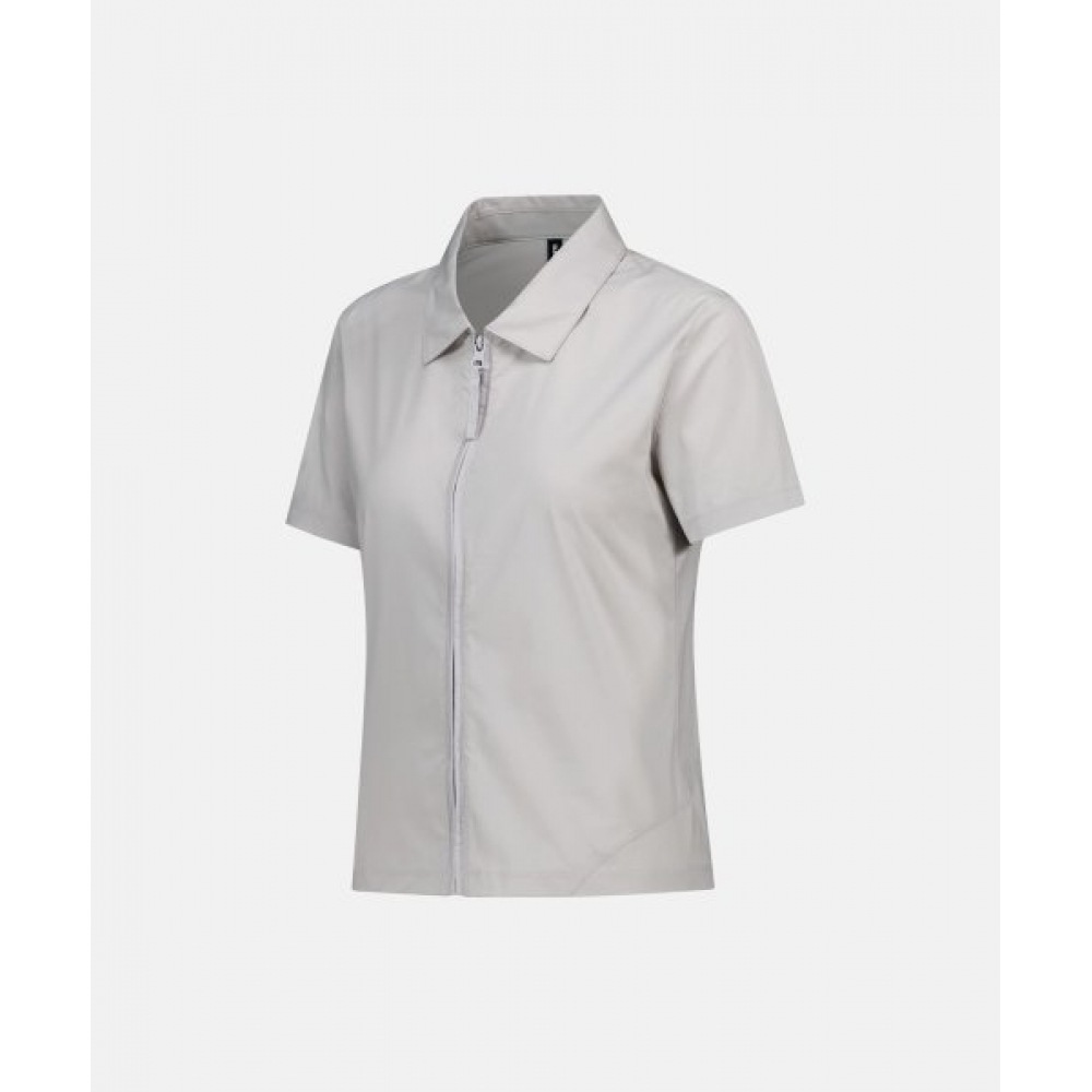 SUNLOVE W 東レ エアロジップシャツライトグレー