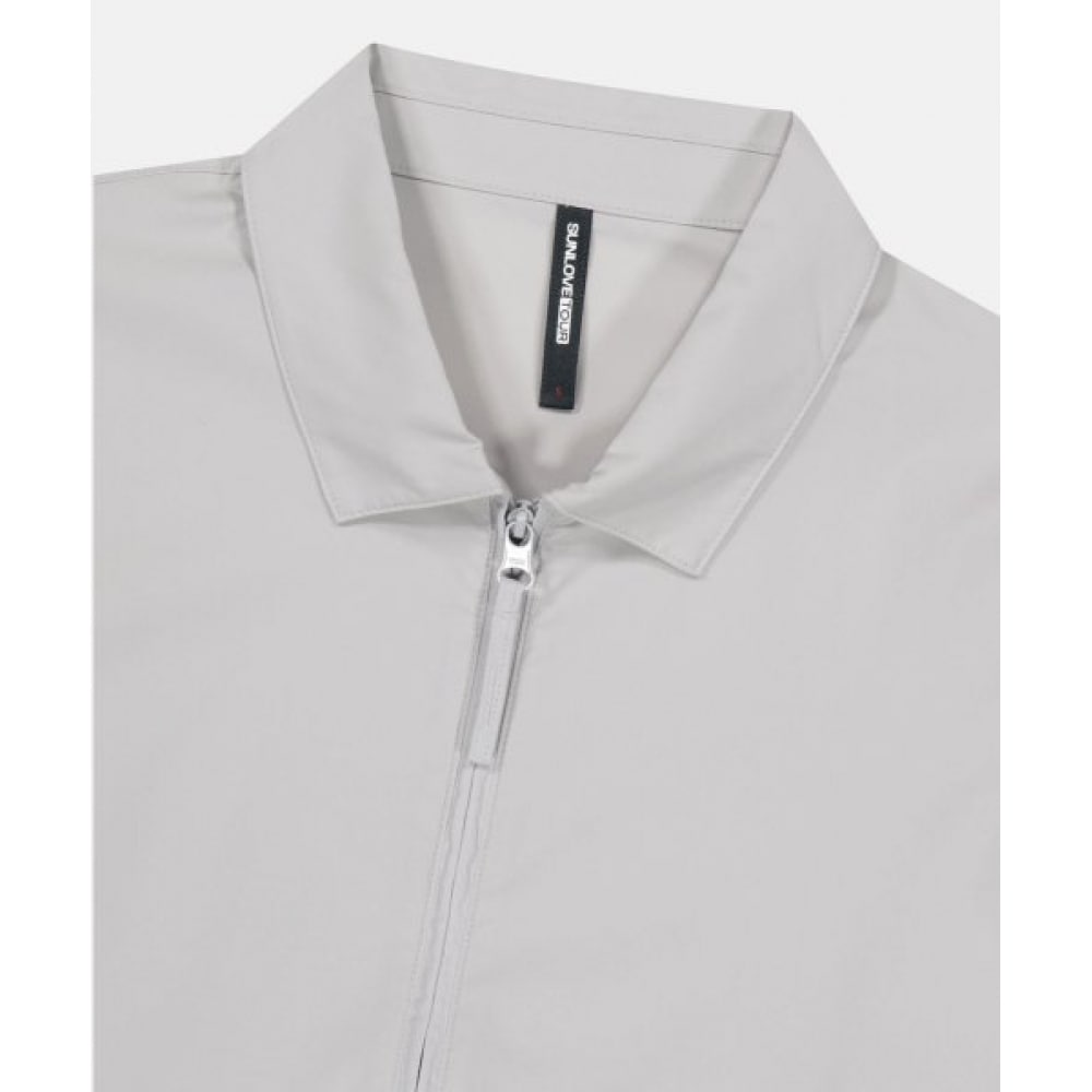 SUNLOVE W 東レ エアロジップシャツライトグレー