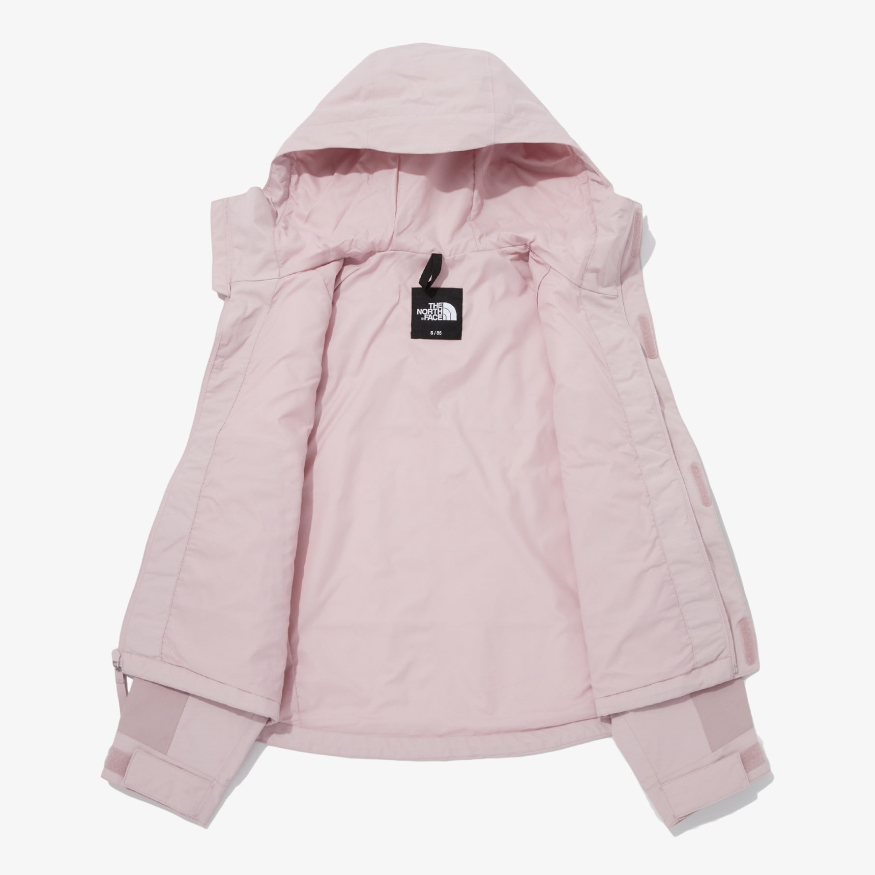 女性 ハイ マウンテン ジャケット NJ2HQ35 レディーズ 日常 デイリー カジュアル アウトドア ジップアップ ルーズフィット ゆったり フード付き 裏地あり