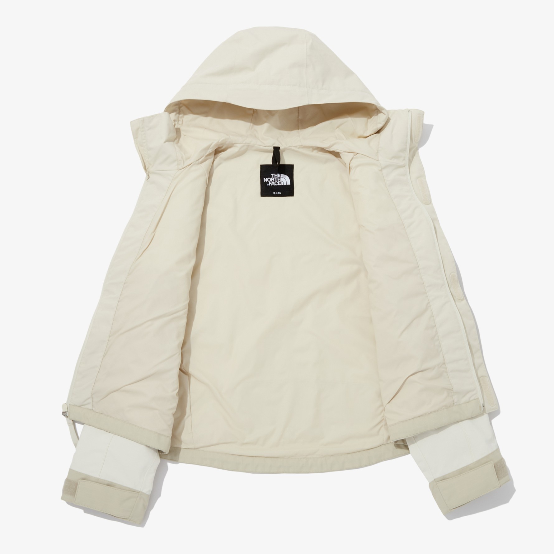 女性 ハイ マウンテン ジャケット NJ2HQ35 レディーズ 日常 デイリー カジュアル アウトドア ジップアップ ルーズフィット ゆったり フード付き 裏地あり