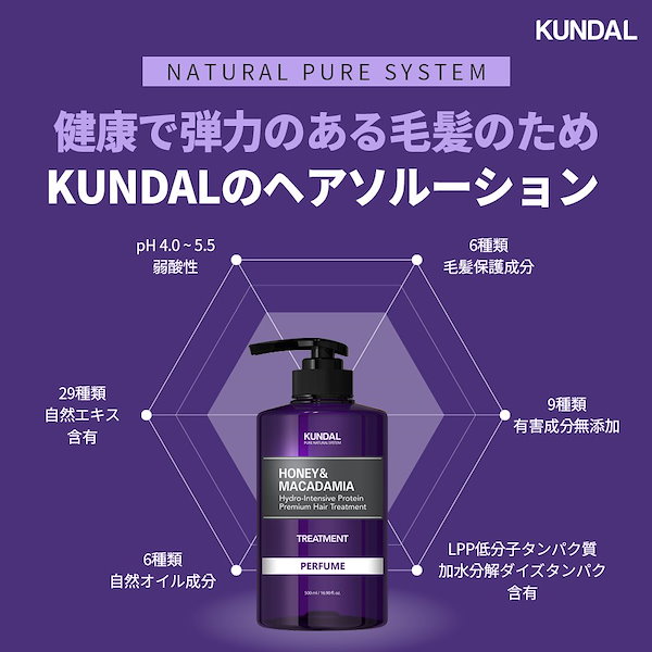 Qoo10] Kundal 【公式】 プロテイントリートメント500