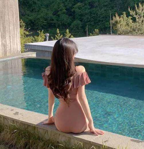 盛れる 水着 レディース ワンピース 体型カバー 三角ビキニ パッド付き フリル レースアップ バックシャン かわいい 大人可愛い きれいめ シンプル カジュアル ナチュラル ゴージャス 華やか 大人