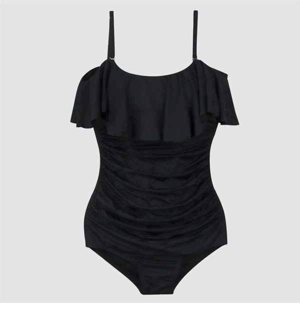 盛れる 水着 レディース ワンピース 体型カバー 三角ビキニ パッド付き フリル レースアップ バックシャン かわいい 大人可愛い きれいめ シンプル カジュアル ナチュラル ゴージャス 華やか 大人