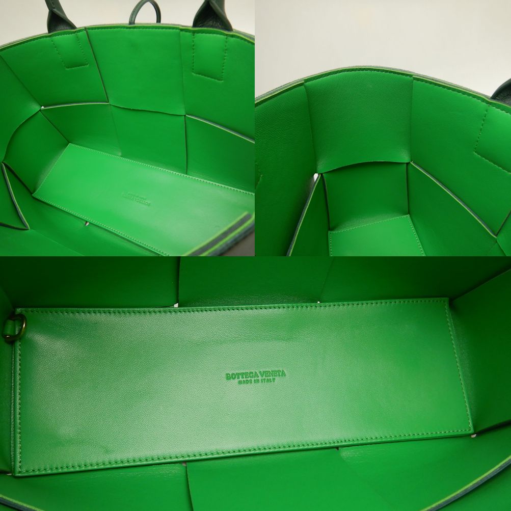 スモールアルコトート トートバッグ イントレチャート レザー レインツリー パラキート/253010【中古】