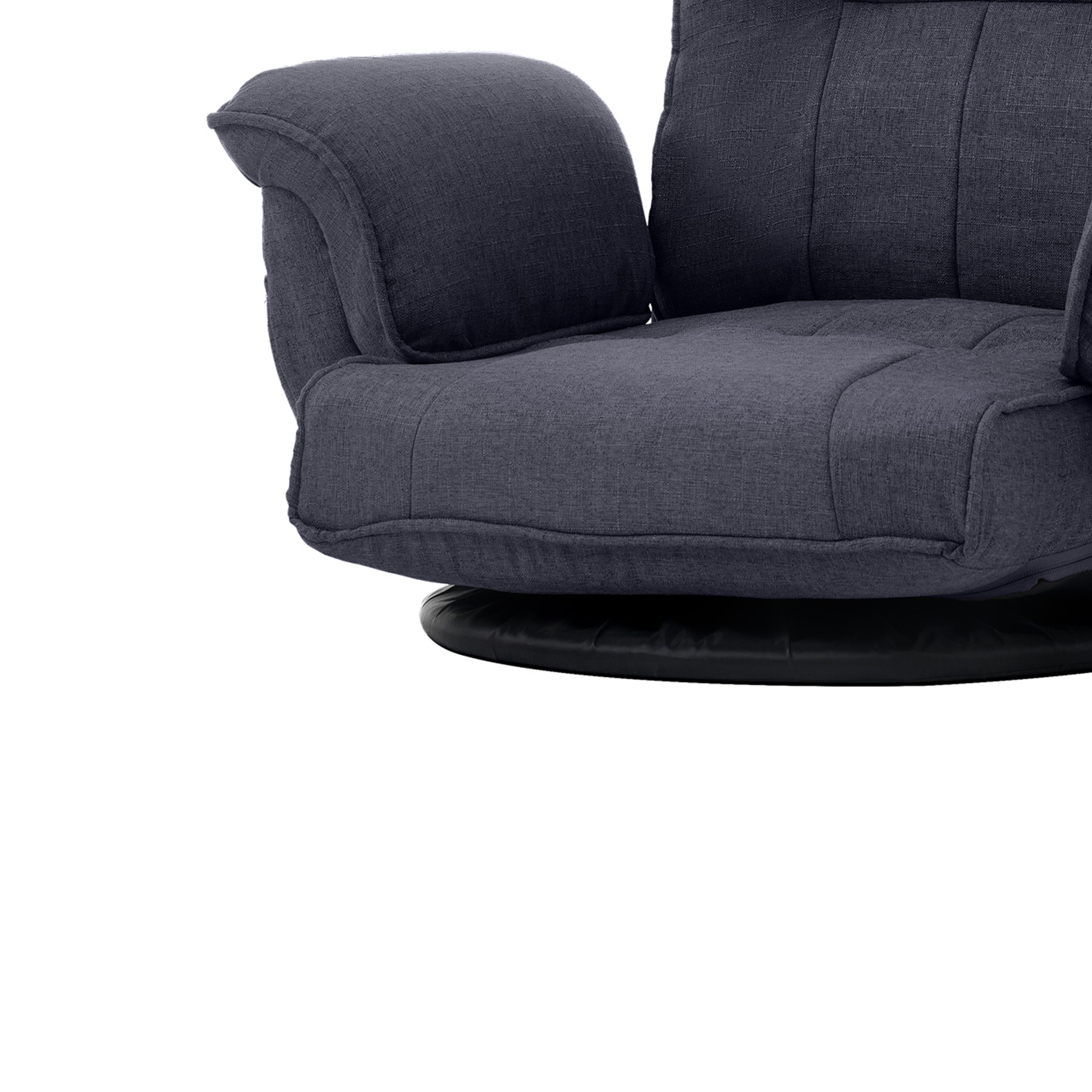 回転式座椅子 肘掛け ハイバック 座いす リクライニング 1人掛け