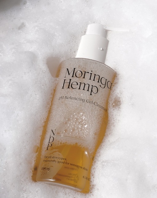 【SNS大人気/正規品 】モリンガハンプ弱酸性ジェルクレンザー 200ml/弱酸性/さわやかなしっとり/低刺激/鎮静/敏感肌/毛穴/ビーガンクレンザ