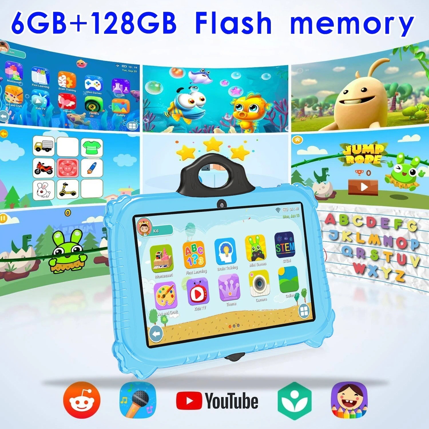 タブレットPC 子供用タブレット パンダ 7インチ android14 子供向け 知育ゲーム キッズ お子様 児童用 知育 プレゼント 学習 知識 誕生日 高性能 品質保証