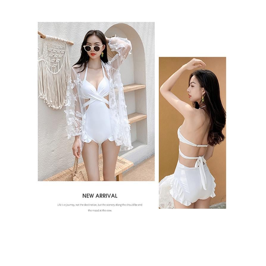 【急速出荷!】レディース 水着セット モノキニ ビキニ スカート オールインワン アウター 可愛い 女子水着 ビーチウェア ポイントの使用