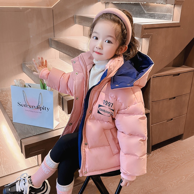 子供服女性子供服三防無洗ダウンジャケット洋風保温不透風コート子供服コートブーム