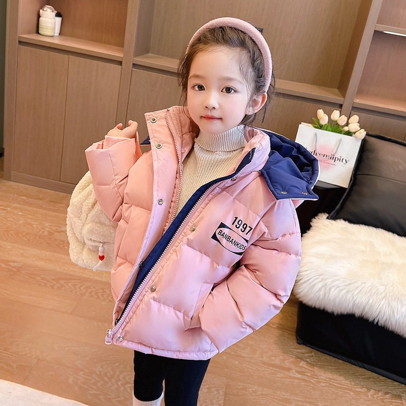 子供服女性子供服三防無洗ダウンジャケット洋風保温不透風コート子供服コートブーム