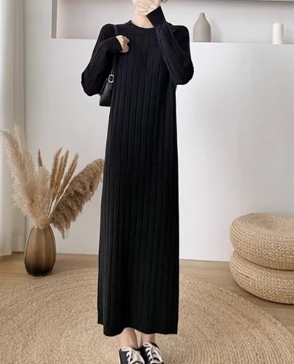 レディース ワンピース プルオーバー ニットワンピ ロング マキシ 長袖 ラウンドネック 大人可愛い きれいめ シンプル カジュアル 上品 おしゃれ レトロ ラフ クール エレガント ナチュラル レディース ワンピース プルオーバー ニットワンピ ロング マキシ 長袖 ラウンドネック 大人可愛い きれいめ シンプル カジュアル 上品 おしゃれ レトロ ラフ クール エレガント ナチュラル