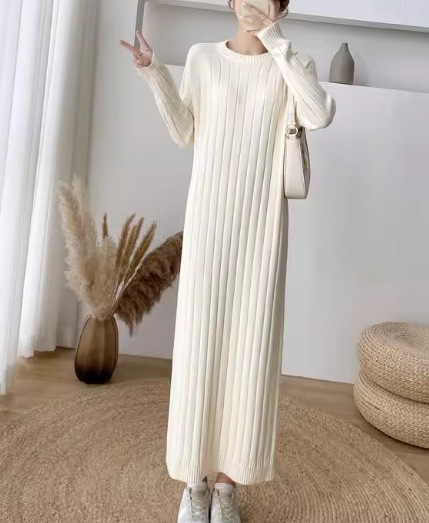 レディース ワンピース プルオーバー ニットワンピ ロング マキシ 長袖 ラウンドネック 大人可愛い きれいめ シンプル カジュアル 上品 おしゃれ レトロ ラフ クール エレガント ナチュラル レディース ワンピース プルオーバー ニットワンピ ロング マキシ 長袖 ラウンドネック 大人可愛い きれいめ シンプル カジュアル 上品 おしゃれ レトロ ラフ クール エレガント ナチュラル