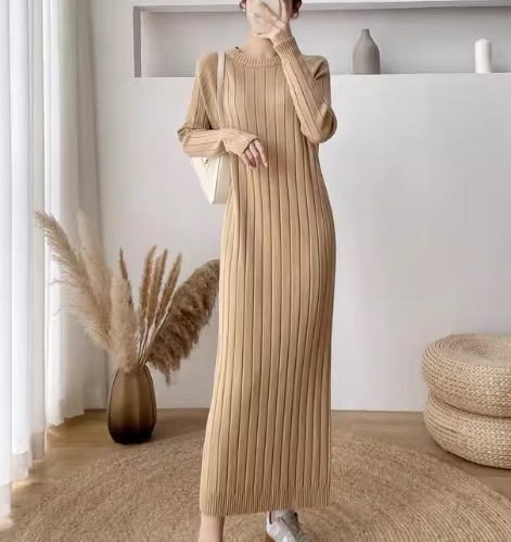 レディース ワンピース プルオーバー ニットワンピ ロング マキシ 長袖 ラウンドネック 大人可愛い きれいめ シンプル カジュアル 上品 おしゃれ レトロ ラフ クール エレガント ナチュラル レディース ワンピース プルオーバー ニットワンピ ロング マキシ 長袖 ラウンドネック 大人可愛い きれいめ シンプル カジュアル 上品 おしゃれ レトロ ラフ クール エレガント ナチュラル