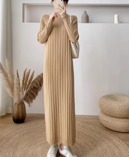 レディース ワンピース プルオーバー ニットワンピ ロング マキシ 長袖 ラウンドネック 大人可愛い きれいめ シンプル カジュアル 上品 おしゃれ レトロ ラフ クール エレガント ナチュラル レディース ワンピース プルオーバー ニットワンピ ロング マキシ 長袖 ラウンドネック 大人可愛い きれいめ シンプル カジュアル 上品 おしゃれ レトロ ラフ クール エレガント ナチュラル