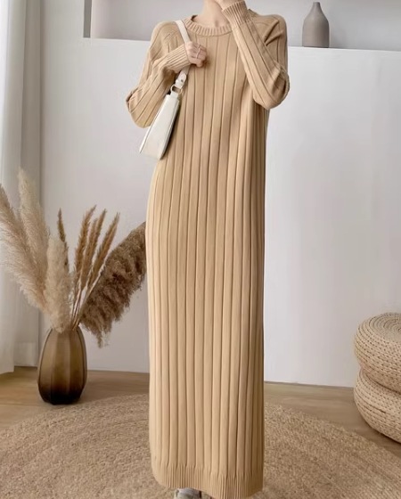 レディース ワンピース プルオーバー ニットワンピ ロング マキシ 長袖 ラウンドネック 大人可愛い きれいめ シンプル カジュアル 上品 おしゃれ レトロ ラフ クール エレガント ナチュラル レディース ワンピース プルオーバー ニットワンピ ロング マキシ 長袖 ラウンドネック 大人可愛い きれいめ シンプル カジュアル 上品 おしゃれ レトロ ラフ クール エレガント ナチュラル