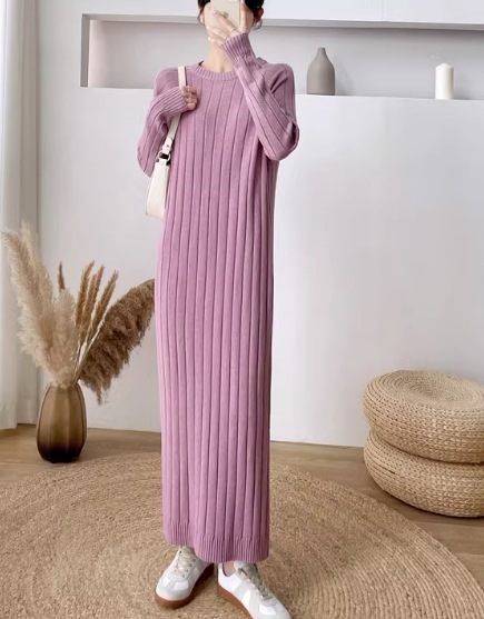 レディース ワンピース プルオーバー ニットワンピ ロング マキシ 長袖 ラウンドネック 大人可愛い きれいめ シンプル カジュアル 上品 おしゃれ レトロ ラフ クール エレガント ナチュラル レディース ワンピース プルオーバー ニットワンピ ロング マキシ 長袖 ラウンドネック 大人可愛い きれいめ シンプル カジュアル 上品 おしゃれ レトロ ラフ クール エレガント ナチュラル