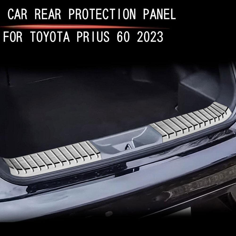 プリウス60系 5代目 新型 ラゲッジスカッフプレート PRIUS 60系 バンパー トランク ラゲージ 保護パーツ ガーニッシュ アクセサリー ステンレス