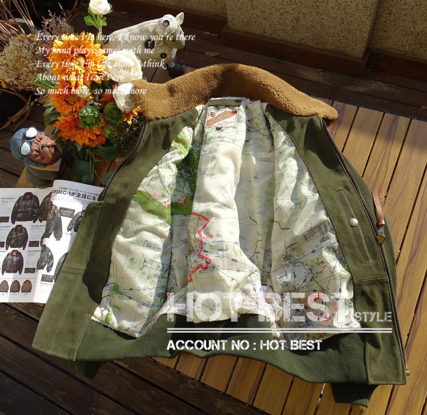 カウスエード TYPE G-1 フライトジャケット ギフト メンズ 革ジャン 通勤 ボマー ボンバー ムートン レザー 羊毛 牛革