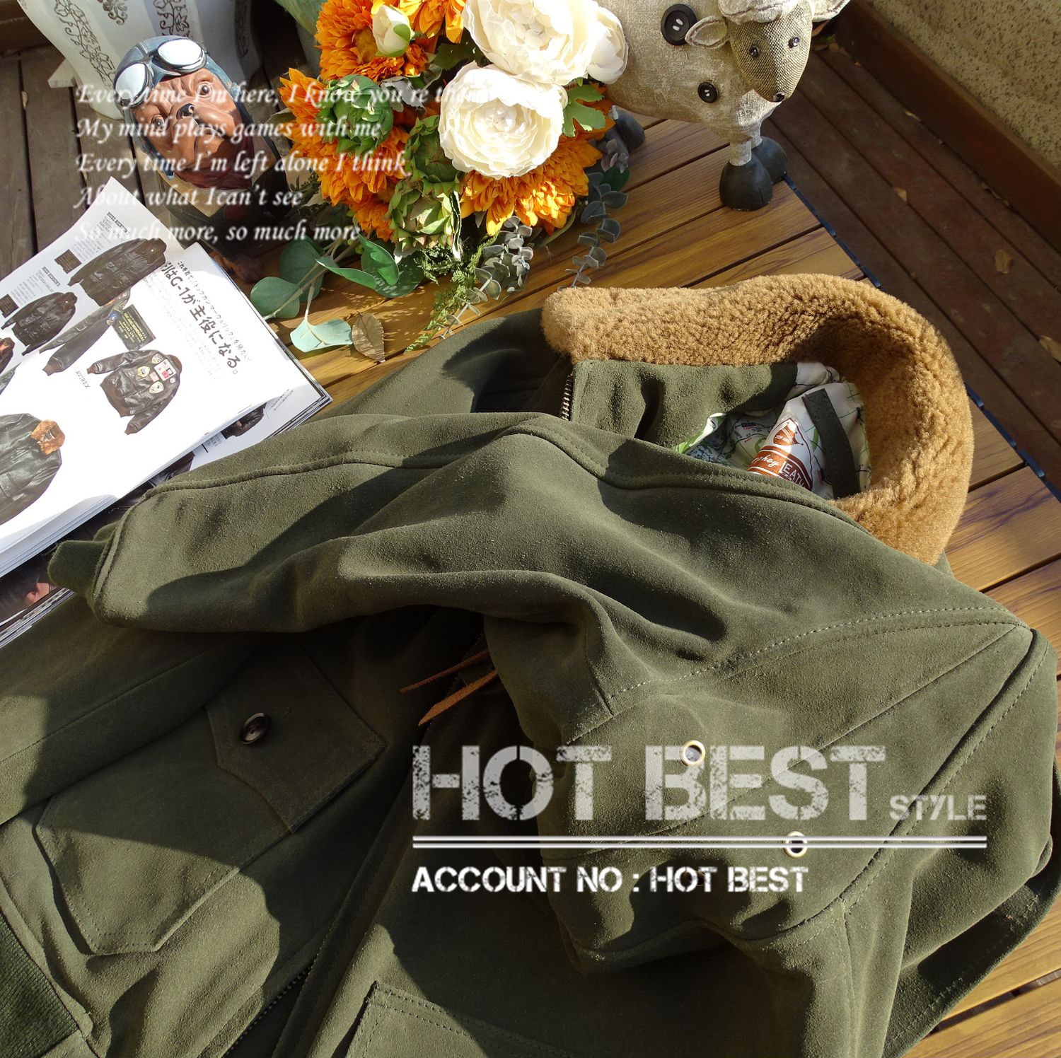 カウスエード TYPE G-1 フライトジャケット ギフト メンズ 革ジャン 通勤 ボマー ボンバー ムートン レザー 羊毛 牛革