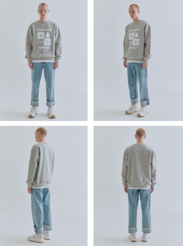 【23.65】22SS★ CHECK BEAR SWEAT SHIRT 23.65] 23.65 CHECK BEAR SWEAT SHIRT 公式販売店 Tシャツ