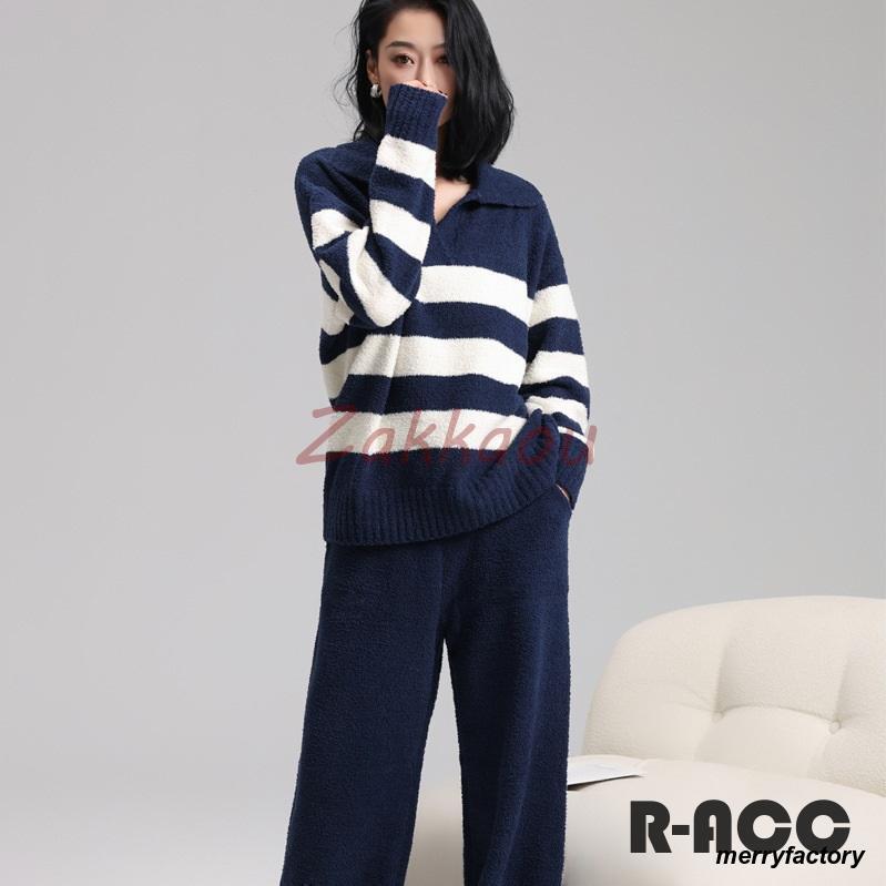 ルームウェア モールニット 上下セット レディース 秋 冬 パジャマ 部屋着 暖かい 体型カバー 冬用 ふわふわ ボーダー 可愛い 長袖 ロングパンツ もこもこ ルームウェア モールニット 上下セット レディース 秋 冬 パジャマ 部屋着 暖かい 体型カバー 冬用 ふわふわ ボーダー 可愛い 長袖 ロングパンツ もこもこ