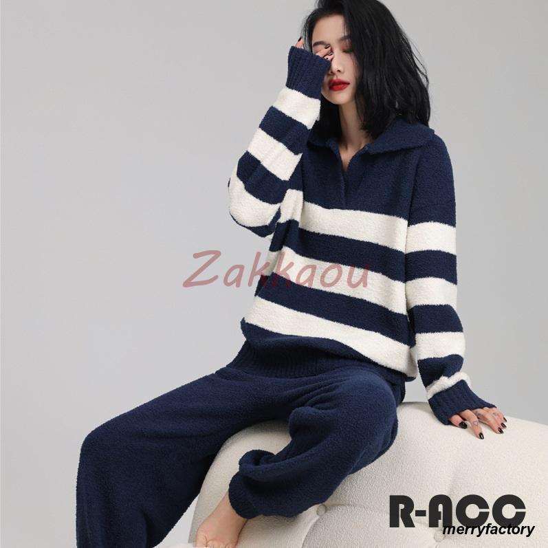 ルームウェア モールニット 上下セット レディース 秋 冬 パジャマ 部屋着 暖かい 体型カバー 冬用 ふわふわ ボーダー 可愛い 長袖 ロングパンツ もこもこ ルームウェア モールニット 上下セット レディース 秋 冬 パジャマ 部屋着 暖かい 体型カバー 冬用 ふわふわ ボーダー 可愛い 長袖 ロングパンツ もこもこ