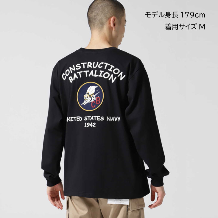 AVIREX アヴィレックス 刺繍 ロンT CB EMBROIDERY T-SHIRT クルーネック 長袖 ロングTシャツ リブ袖 秋 冬 春 メンズ 男性 6123451 783-2230007 AVIREX アヴィレックス 刺繍 ロンT CB EMBROIDERY T-SHIRT クルーネック 長袖 ロングTシャツ リブ袖 秋 冬 春 メンズ 男性 6123451 783-2230007