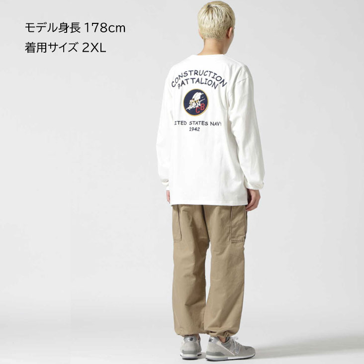 AVIREX アヴィレックス 刺繍 ロンT CB EMBROIDERY T-SHIRT クルーネック 長袖 ロングTシャツ リブ袖 秋 冬 春 メンズ 男性 6123451 783-2230007 AVIREX アヴィレックス 刺繍 ロンT CB EMBROIDERY T-SHIRT クルーネック 長袖 ロングTシャツ リブ袖 秋 冬 春 メンズ 男性 6123451 783-2230007