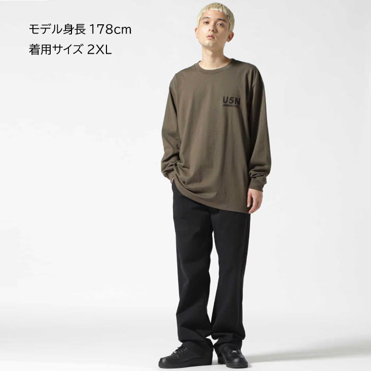 AVIREX アヴィレックス 刺繍 ロンT CB EMBROIDERY T-SHIRT クルーネック 長袖 ロングTシャツ リブ袖 秋 冬 春 メンズ 男性 6123451 783-2230007 AVIREX アヴィレックス 刺繍 ロンT CB EMBROIDERY T-SHIRT クルーネック 長袖 ロングTシャツ リブ袖 秋 冬 春 メンズ 男性 6123451 783-2230007
