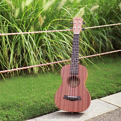 【初心者セット】 ソプラノ ウクレレ Ukulele 高級なマホガニ―材 23インチウクレレ 【ウクレレバッグ調べ器ウクレレ日本語教材つり予備用コルダ拭き巾ピック】 【検品後発送で安心】