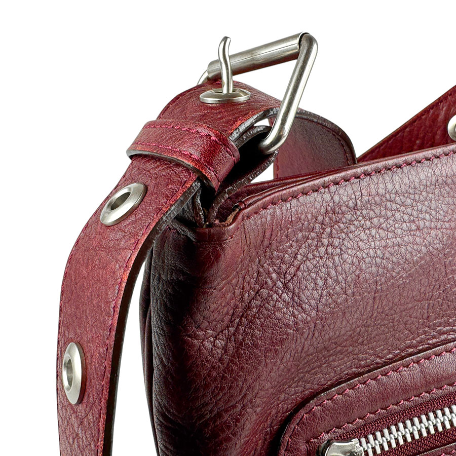 クロエ Chloe 斜め掛けショルダーバッグ レザー バーガンディ シルバー ユニセックス z4237 クロエ Chloe 斜め掛けショルダーバッグ レザー バーガンディ シルバー ユニセックス z4237