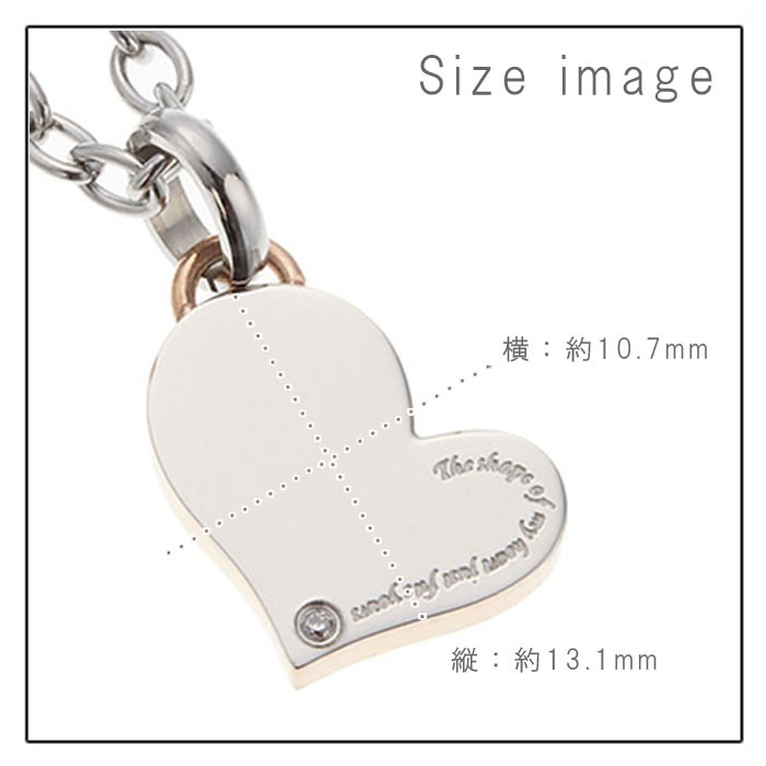 ネックレス レディース メンズ サージカルステンレス ハート キュービックジルコニア ネックレス レディース メンズ サージカルステンレス ハート キュービックジルコニア