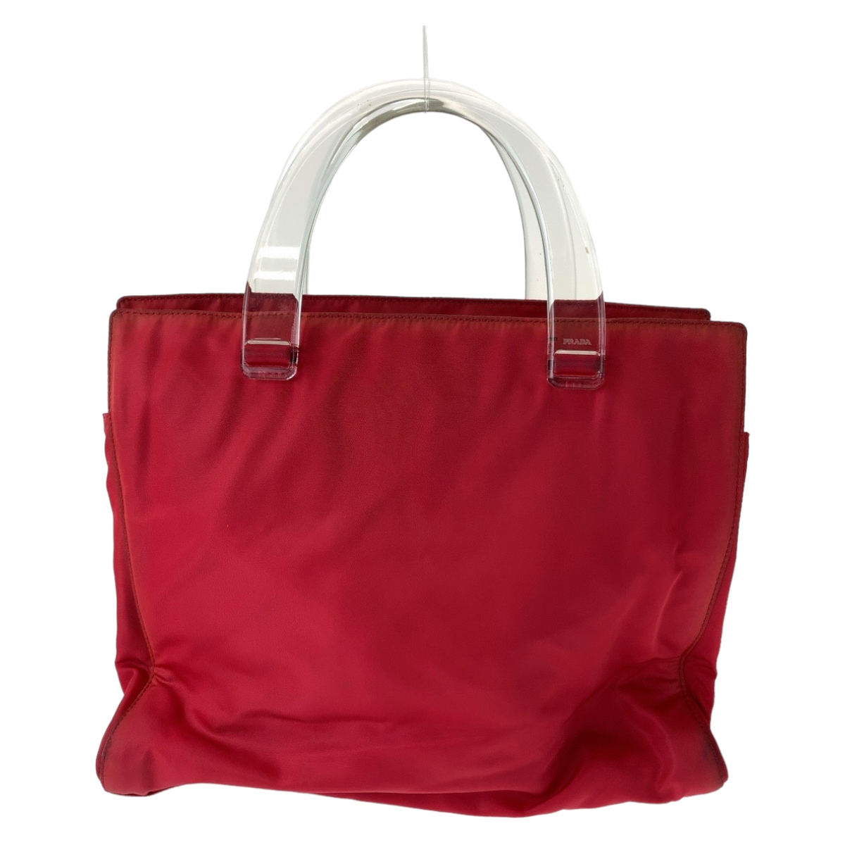 楽天市場】PRADA プラダ ハンドバッグ B10072 CHERRY レッド
