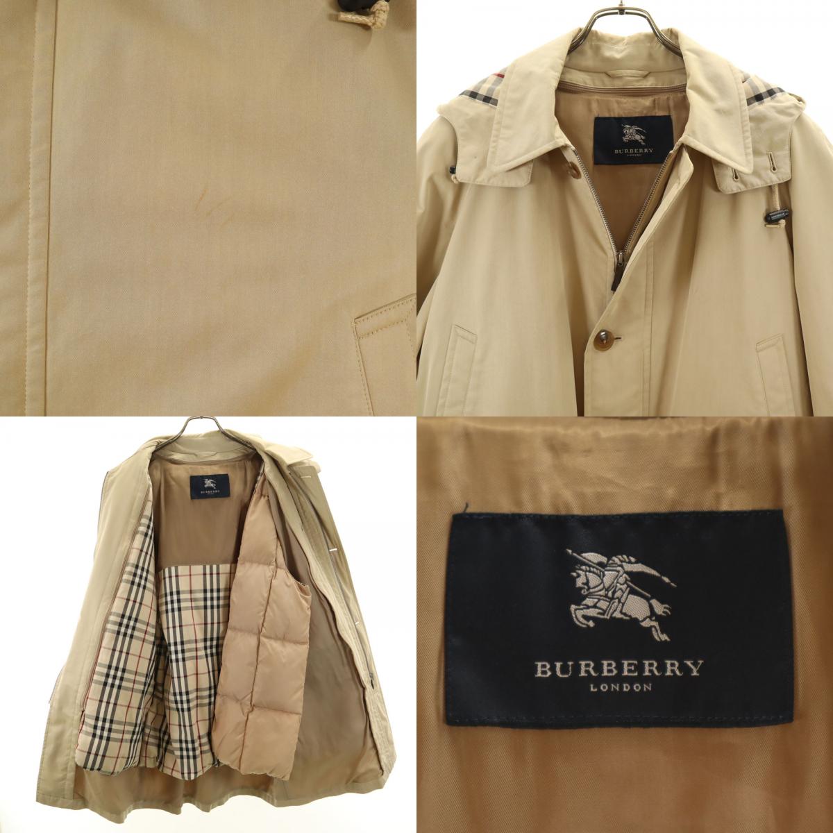バーバリーロンドン 三陽商会 日本製 ステンカラーコート M ベージュ