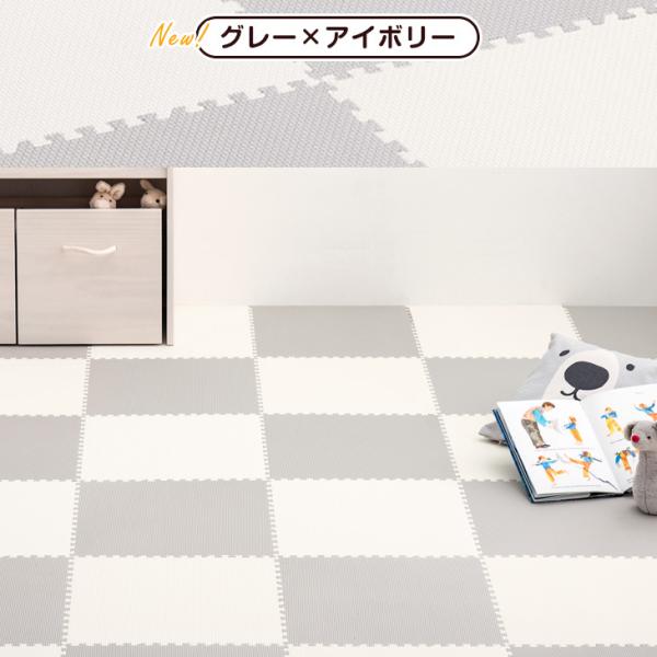 ジョイントマット 大判 厚手 59cm 16枚 3畳 極厚 厚み2cm おしゃれ ベビー マット 抗菌 サイドパーツ付き クッションマット