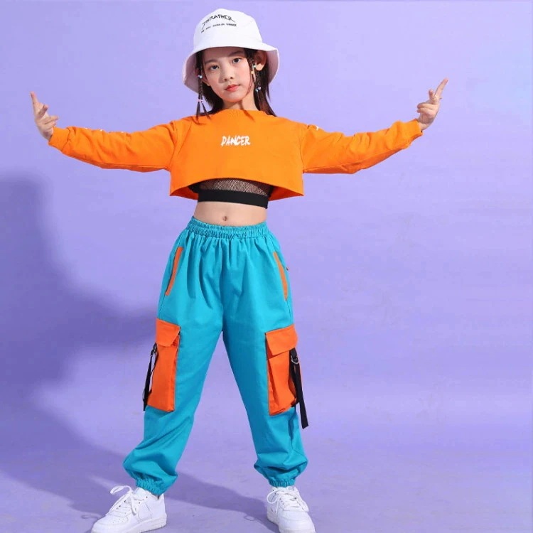 衣装 キッズ 女の子 カーゴパンツ 練習着 ダンスウェア ジャズ 3点セット セットアップ 長袖/スウェット/トレーナー/ロンT ショート丈 メッシュ ヒップホップ ブラトップ インナー へそ出し ス 衣装 キッズ 女の子 カーゴパンツ 練習着 ダンスウェア ジャズ 3点セット セットアップ 長袖/スウェット/トレーナー/ロンT ショート丈 メッシュ ヒップホップ ブラトップ インナー へそ出し ス