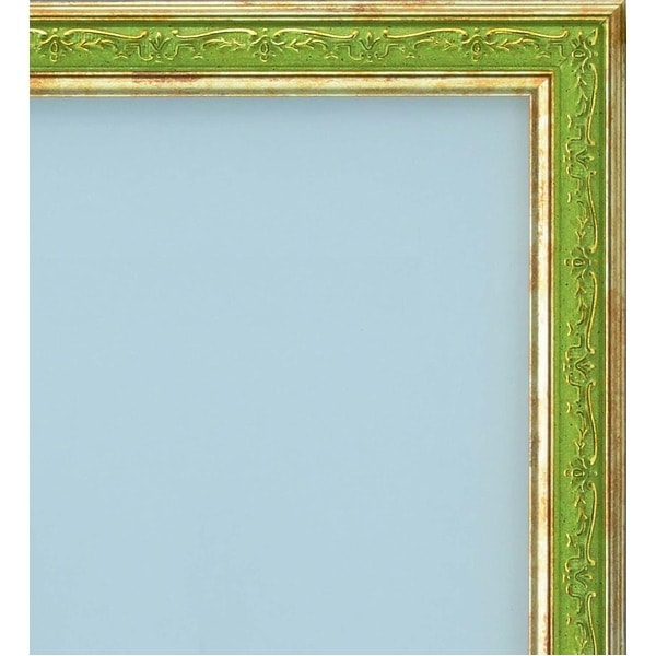 ( 軽量水彩額 ) 模様入り 水彩額 F10号 マット付 グリーン UV 紫外線 カットアクリル 額 額縁 フレーム