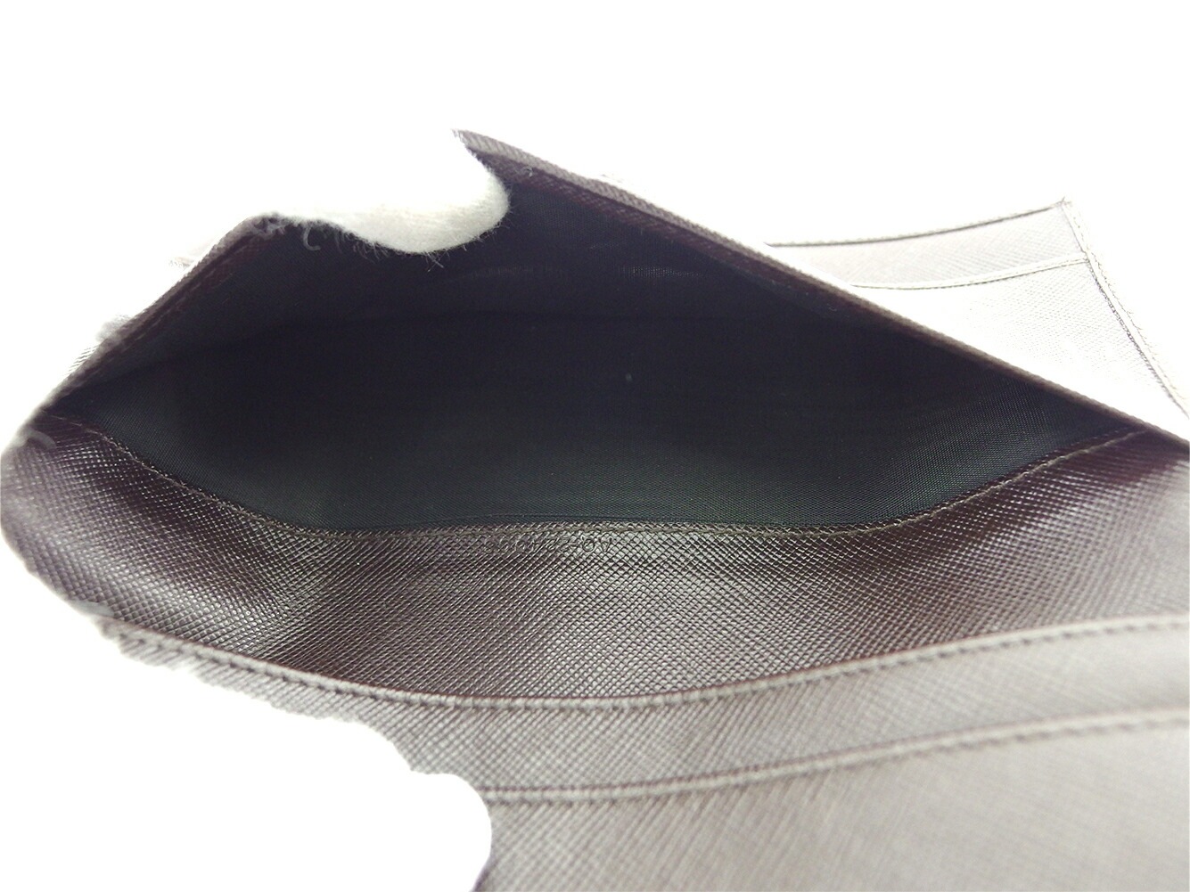 長財布 ファスナー付き 財布 ガンチーニ レディース メンズ ブラウン ゴールド 中古