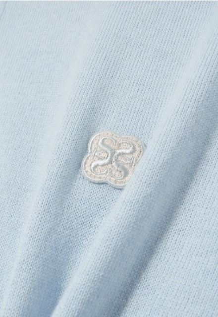 【SATUR】 ALL DAY SATUR BASIC POLO KNIT : SOFT BLUE 【SATUR】 ALL DAY SATUR BASIC POLO KNIT : SOFT BLUE