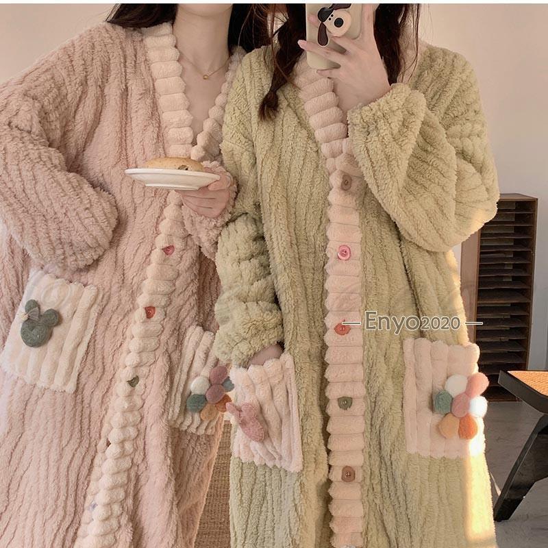 ネグリジェ パジャマ レディース ワンピース ルームウェア 部屋着 暖かい 長袖 前開き 秋冬 防寒 寝巻き リラックス きれいめ ネグリジェ パジャマ レディース ワンピース ルームウェア 部屋着 暖かい 長袖 前開き 秋冬 防寒 寝巻き リラックス きれいめ